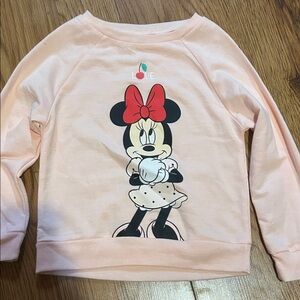 Disney Minnie Mouse Light Pink Kids Hoodie